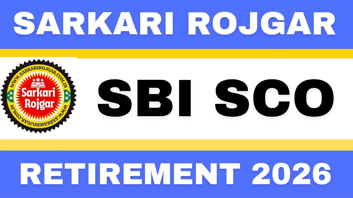 SBI SCO Recruitment 2026 : Sarkari Rojgar