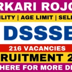 DSSSB Recruitment 2026 - Sarkari Rojgar