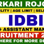 IDBI Bank JAM & Assistant Manager Recruitment 2026