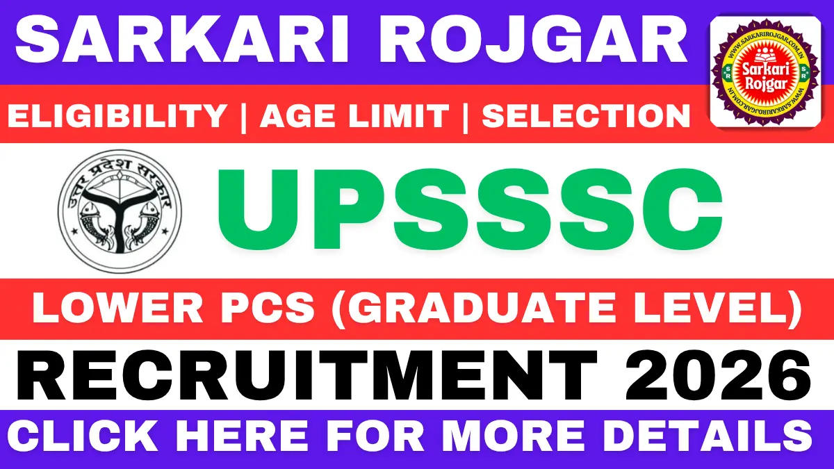 UPSSSC Lower PCS Recruitment 2026