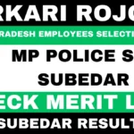 MP Police SI & Subedar Result 2026