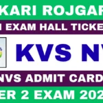 KVS NVS Admit Card 2026