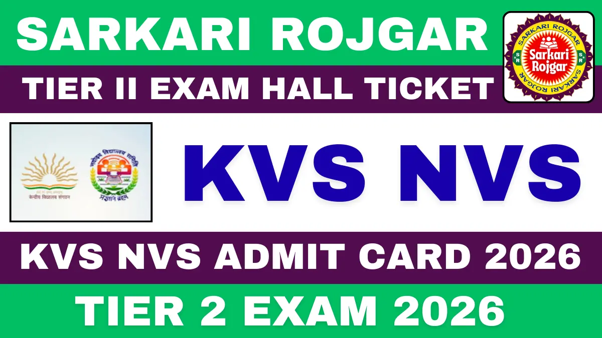 KVS NVS Admit Card 2026