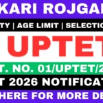 UPTET 2026 Notification
