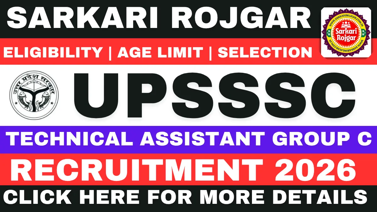 UPSSSC Technical Assistant Recruitment 2026