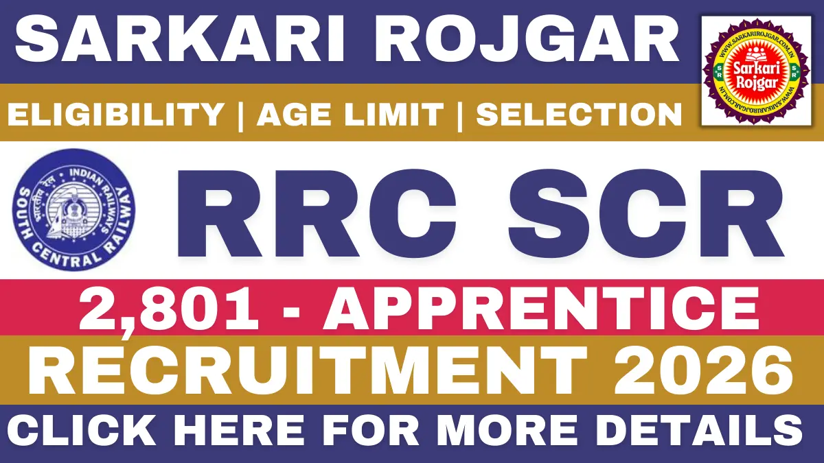 South Central Railway Apprentice Recruitment 2026