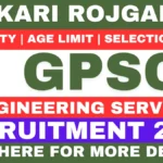 GPSC Gujarat Engineering Service Recruitment 2026