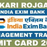 Exim Bank MT Admit Card 2026