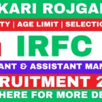 IRFC Recruitment 2026