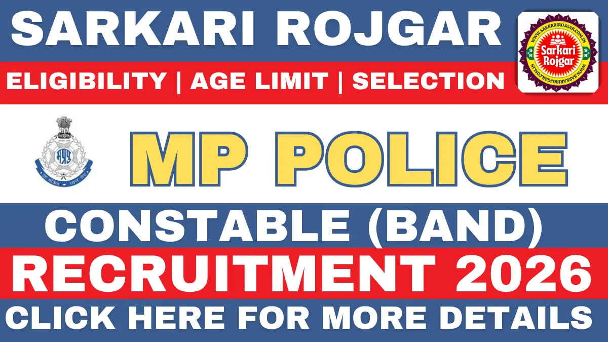 MP Police Constable Band Recruitment 2026