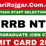 Sarkari Rojgar: Sarkari Naukri, Sarkari Result 2026 & Sarkari Job Alert 36 RRB NTPC UG Admit Card 2026