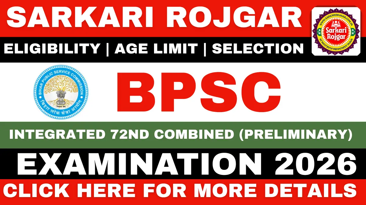BPSC 72nd CCE prelims Notification 2026