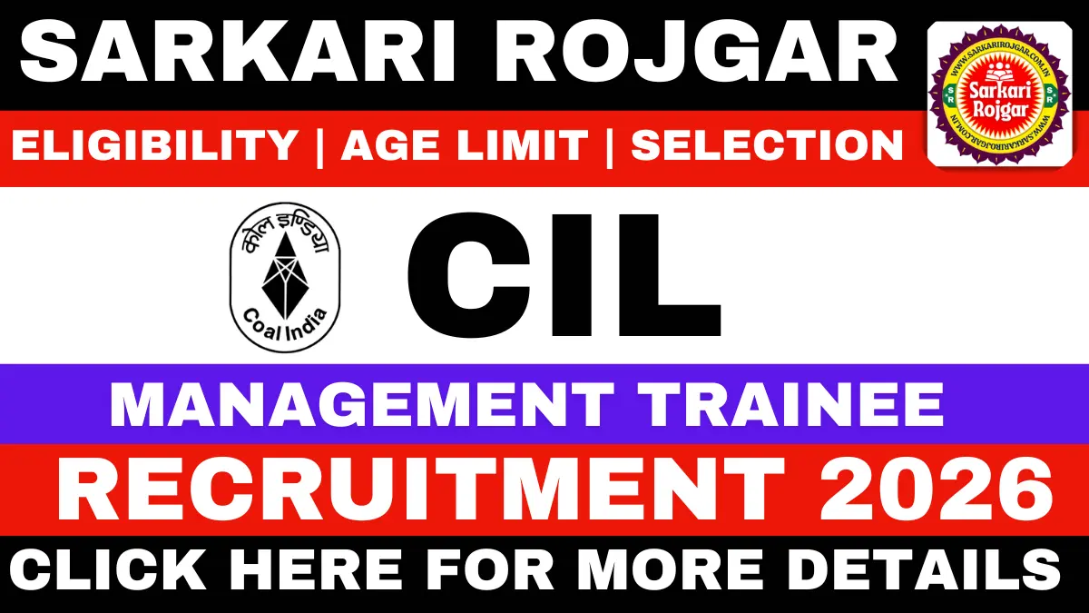 Coal India MT Recruitment 2026