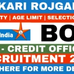 Sarkari Rojgar: Sarkari Naukri, Sarkari Result 2026 & Sarkari Job Alert 16 Bank of India Credit Officer Recruitment 2026