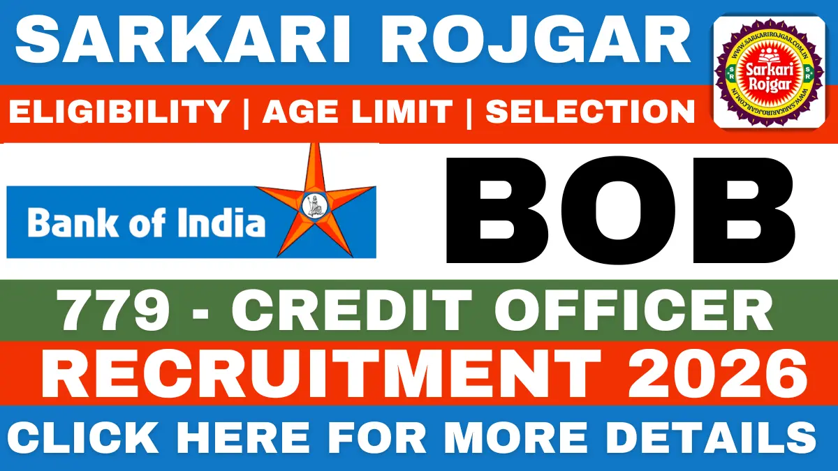 Bank of India Credit Officer Recruitment 2026