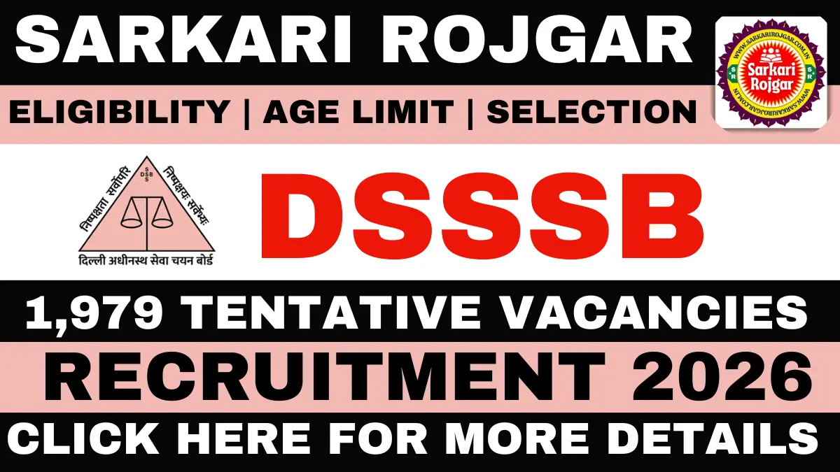 DSSSB Recruitment 2026