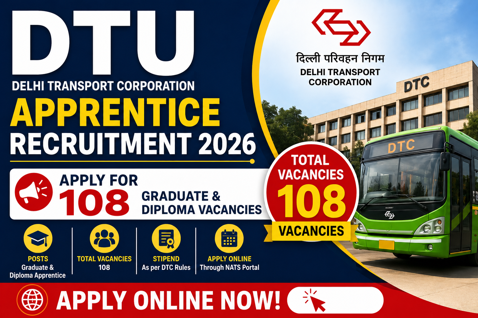 DTU Apprentice Recruitment 2026