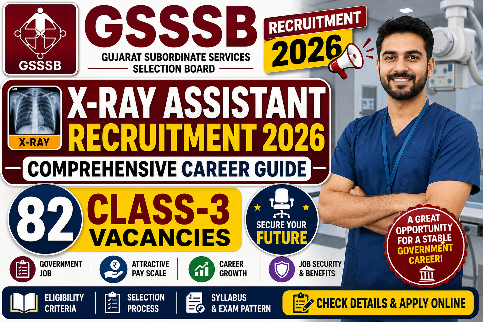 GSSSB X-Ray Assistant Recruitment 2026