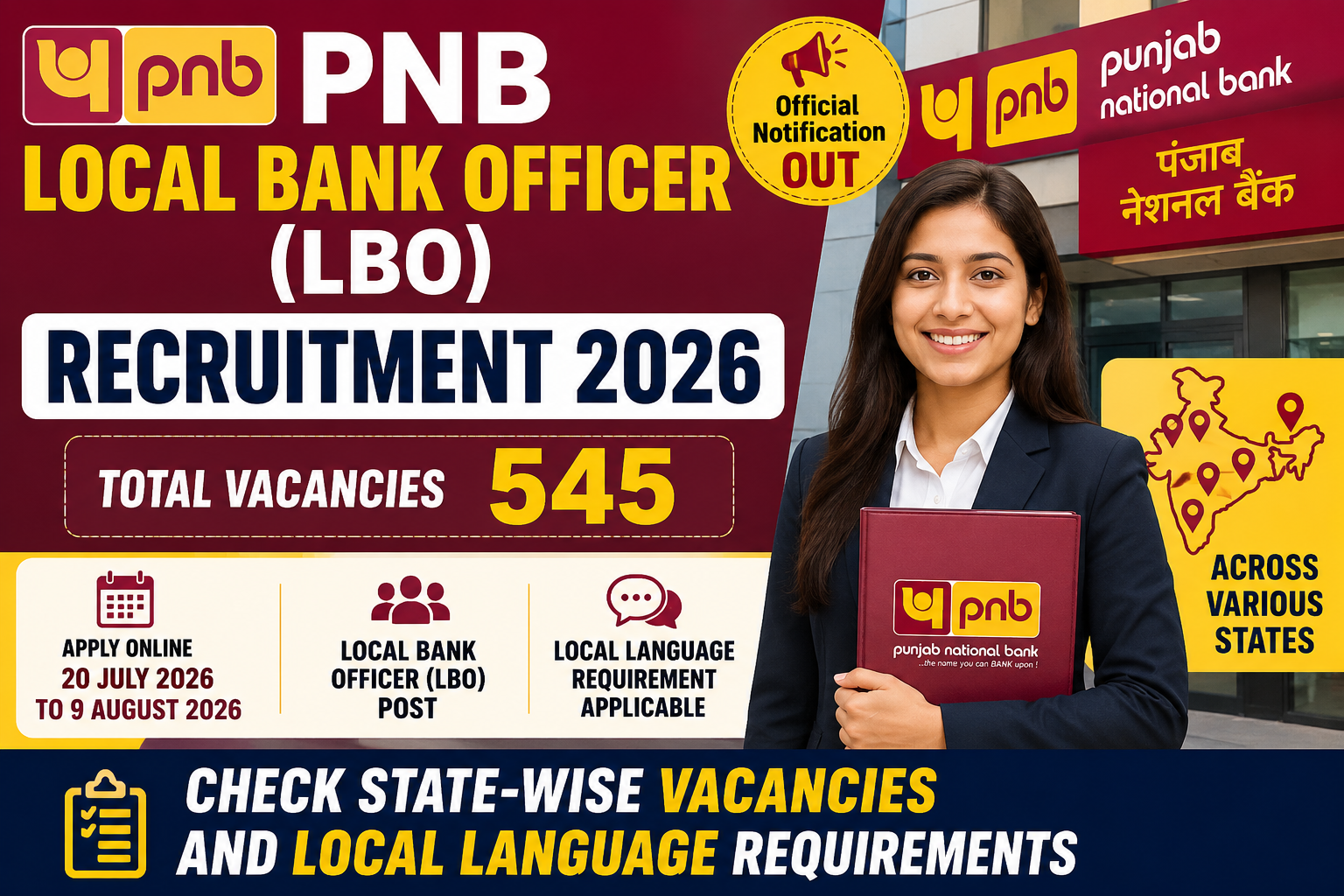 PNB Local Bank Officer (LBO) Recruitment 2026